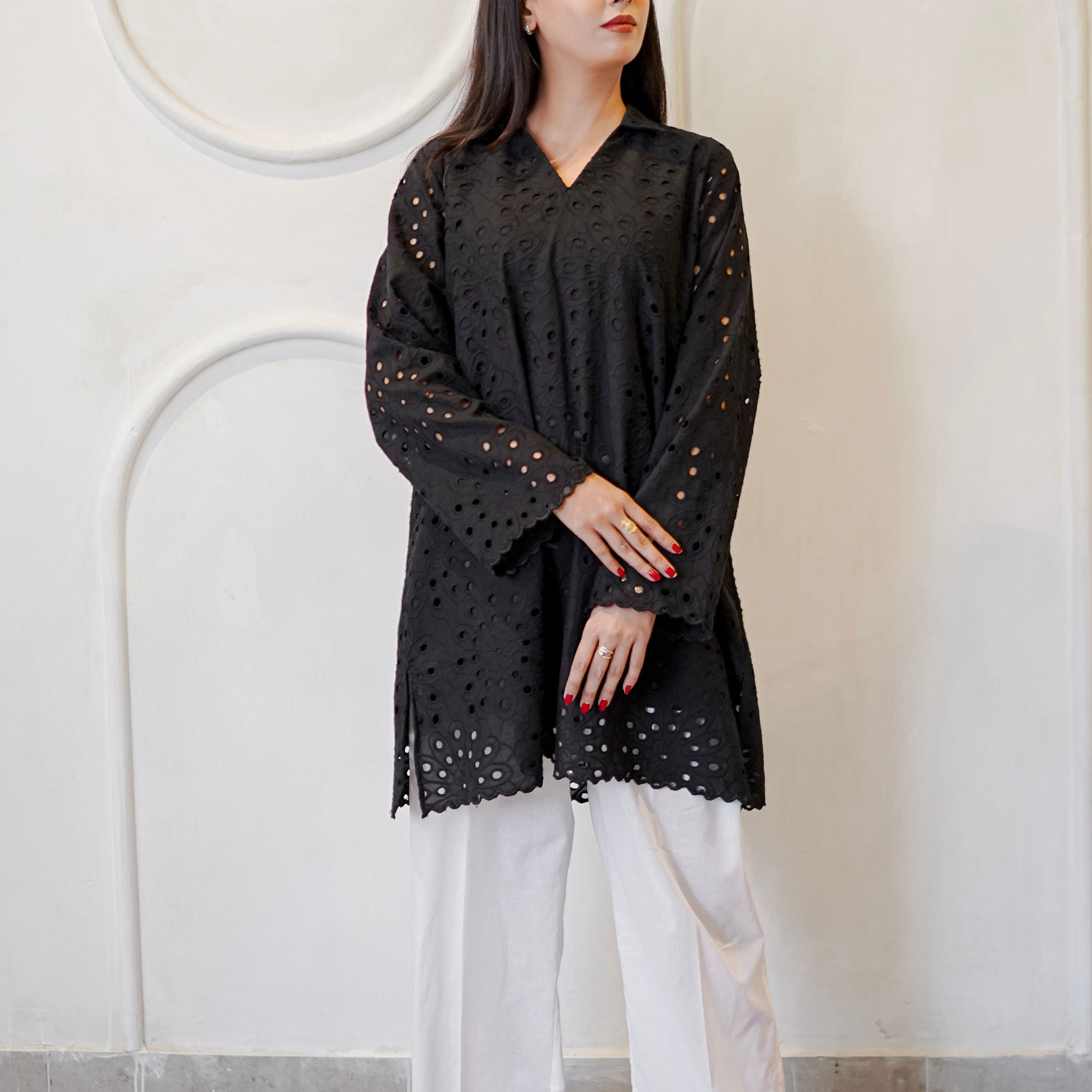 Black Shirt- Stitched